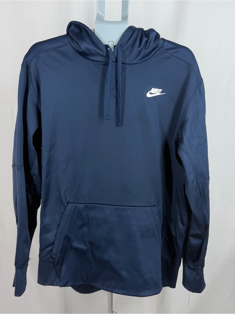 Nike Hoodie Mens XL Navy Blue Pullover Sweatshirt Fleece Swoosh NWT 818723-419